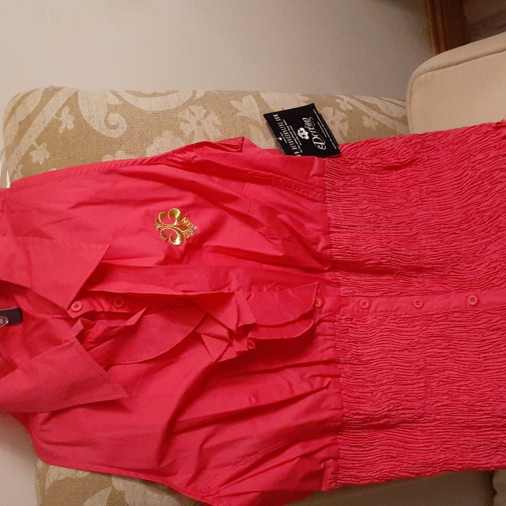 Dereon Hot Fuchsia Pink Blouse New 3x NWT